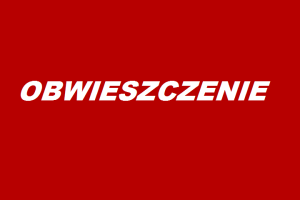 Obwieszczenie